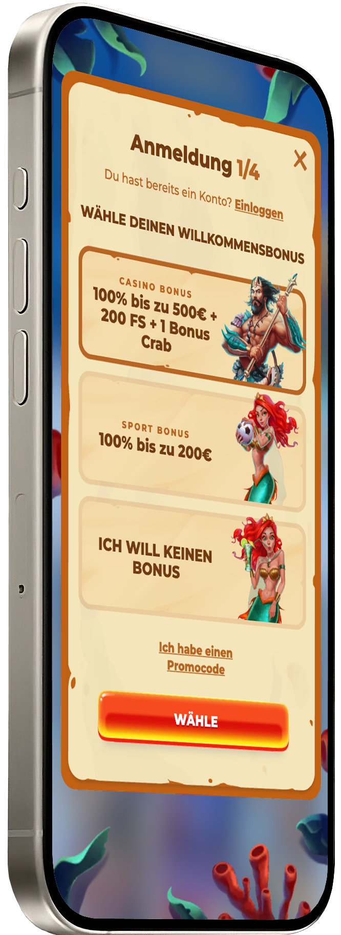 Boni für Spieler in der Posido Mobile App